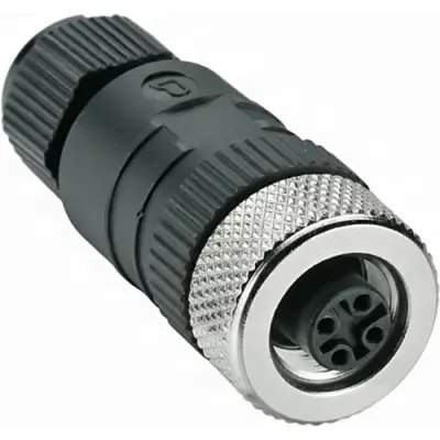 Jack, M12, 8 pole, screw connection, straight, 44995 - 1
