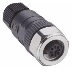 Jack, M12, 8 pole, screw connection, straight, 51351