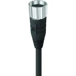 Sensor actuator cable, M23-cable socket, straight to open end, 19 pole, 10 m, PUR, black, 60684