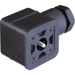Valve connector, DIN shape A, 2 pole + PE, 250 V, 0.25-1.5 mm², 934618001