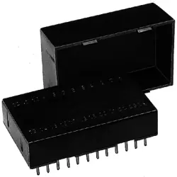 DIL housing, 16 pole, pitch 2.54 mm, straight, DILS 16 GA LO