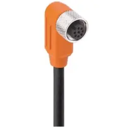 Sensor actuator cable, M12-cable socket, angled to open end, 8 pole, 2 m, PUR, black, 2 A, 934703030