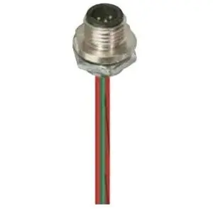 Plug, 1/2", 5 pole, solder connection, screw locking, straight, 11637 - 1