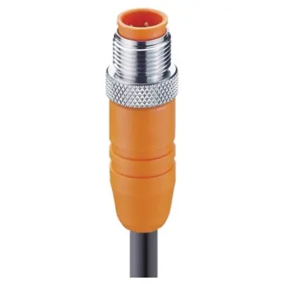 Sensor actuator cable, M12-cable plug, straight to open end, 8 pole, 10 m, PUR, black, 2 A, 49263 - 1