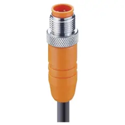 Sensor actuator cable, M12-cable plug, straight to open end, 8 pole, 10 m, PUR, black, 2 A, 49263