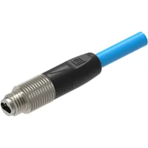Sensor actuator cable, M8-cable plug, straight to open end, 40 m, PUR, blue, 4 A, 935100027 - 1