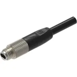 Sensor actuator cable, M8-cable plug, straight to open end, 5 m, PVC, black, 4 A, 935100032