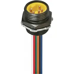Plug, 7/8", 5 pole, screw connection, straight, 8880
