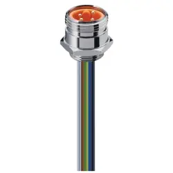 Plug, 7/8", 4 pole, strand connection, straight, 11631