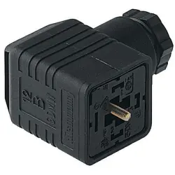 Valve connector, DIN shape A, 3 pole + PE, 400 V, 0.25-1.5 mm², 932547200