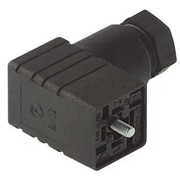 Valve connector, DIN shape C, 2 pole + PE, 250 V, 0.25-0.75 mm², 933137112 - 1