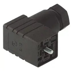 Valve connector, DIN shape C, 2 pole + PE, 250 V, 0.25-0.75 mm², 933137112
