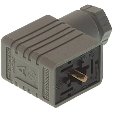Valve connector, DIN shape B, 2 pole + PE, 250 V, 0.25-1.5 mm², 932987106 - 1