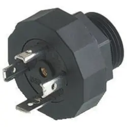 Valve panel plug, DIN shape A, 3 pole + PE, 400 V, 0.08-1.5 mm², 931297004