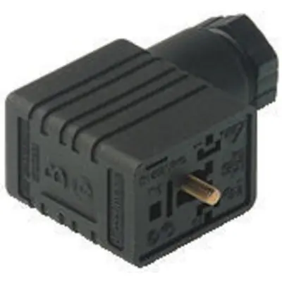 Valve connector, DIN shape B, 2 pole + PE, 250 V, 0.25-1.5 mm², 934457100 - 1