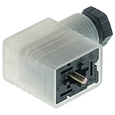 Valve connector, DIN shape B, 2 pole + PE, 120 V, 0.25-1.5 mm², 933712106 - 1