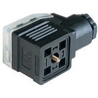Valve connector, DIN shape A, 3 pole + PE, 230 V, 0.25-1.5 mm², 15170 - 1