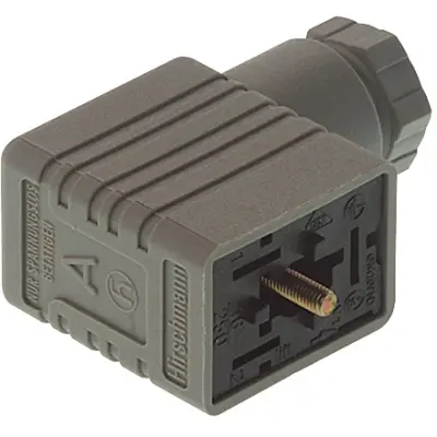 Valve connector, DIN shape B, 2 pole + PE, 250 V, 0.25-1.5 mm², 934456106 - 1