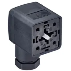Valve connector, DIN shape A, 3 pole + PE, 300 V, 0.25-1.5 mm², 934888126