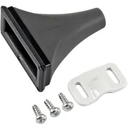 Cable gland, ABS/TPE, (L x W x H) 36 x 36 x 18 mm, black, for series 1552C, 1552CPGKITBK