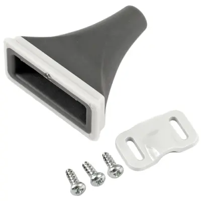 Cable gland, ABS/TPE, (L x W x H) 36 x 36 x 18 mm, gray, for series 1552C, 1552CPGKITGY - 1