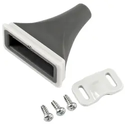 Cable gland, ABS/TPE, (L x W x H) 36 x 36 x 18 mm, gray, for series 1552C, 1552CPGKITGY
