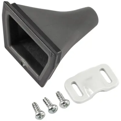 Cable gland, ABS/TPE, (L x W x H) 36 x 36 x 25 mm, black, for series 1552D, 1552DPGKITBK - 1
