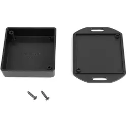 ABS miniature enclosure, (L x W x H) 60 x 60 x 20 mm, black (RAL 9004), IP54, 1551TFLBK