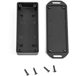 ABS miniature enclosure, (L x W x H) 100 x 40 x 20 mm, black (RAL 9004), IP54, 1551UFLBK