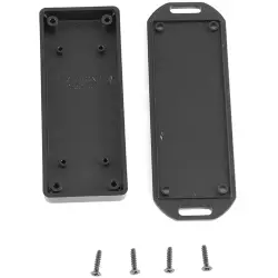 ABS miniature enclosure, (L x W x H) 100 x 40 x 15 mm, black (RAL 9004), IP54, 1551UUFLBK