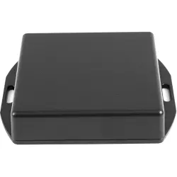 ABS miniature enclosure, (L x W x H) 80 x 80 x 20 mm, black (RAL 9004), IP54, 1551XFLBK