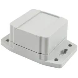 ABS enclosure, (L x W x H) 65 x 65 x 42 mm, light gray (RAL 7035), IP68, 1555BF22GY