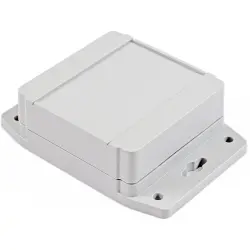 ABS enclosure, (L x W x H) 90 x 90 x 38 mm, light gray (RAL 7035), IP68, 1555EF17GY