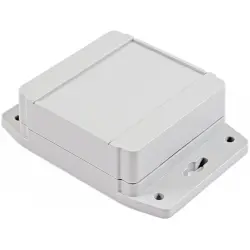 PC enclosure, (L x W x H) 90 x 90 x 38 mm, light gray (RAL 7035), IP68, 1555E2F17GY