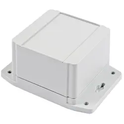 PC enclosure, (L x W x H) 90 x 90 x 38 mm, light gray (RAL 7035), IP68, 1555E2F42GY