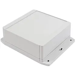 PC enclosure, (L x W x H) 160 x 160 x 62 mm, light gray (RAL 7035), IP68, 1555R2F42GY