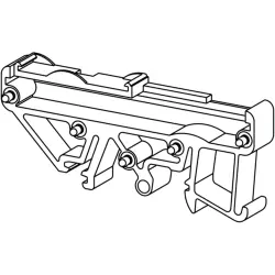 DIN rail clamp, PA, (W x H x D) 10 x 70 x 29.2 mm, orange, for enclosure, 0119560000