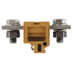 Through terminal block, bolt connection, 150 mm², 2 pole, 309 A, 8 kV, yellow, 0170620000