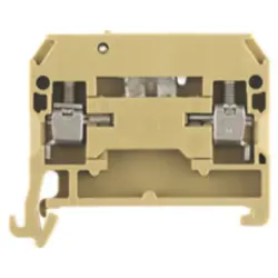 Disconnect/test-disconnect terminal block, screw connection, 0.5-4.0 mm², 10 A, 6 kV, beige/yellow, 0172160000