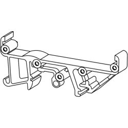 DIN rail clamp, PA, (W x H x D) 10 x 70 x 28.6 mm, orange, for enclosure, 0213760000