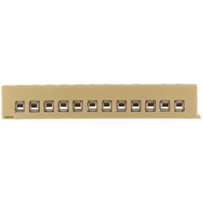 Terminal block, 12 pole, 2.5 mm², yellow, screw connection, 20 A, 0241360000 - 1