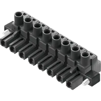 Socket, 8 pole, pitch 7.62 mm, straight, black, 1095740000 - 1
