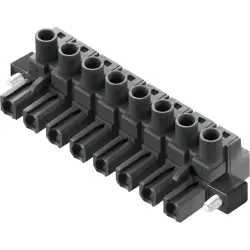 Socket, 8 pole, pitch 7.62 mm, straight, black, 1095740000
