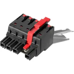 Socket, 3 pole, pitch 10.16 mm, straight, black, 2627860000