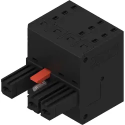 Socket, 3 pole, pitch 7.62 mm, straight, black, 2720570000