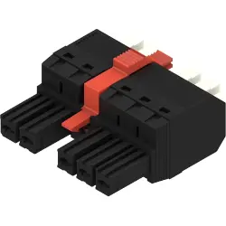 Socket, 5 pole, pitch 7.62 mm, straight, black, 2549390000