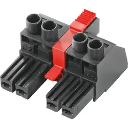 Socket, 6 pole, pitch 7.62 mm, straight, black, 1543170000