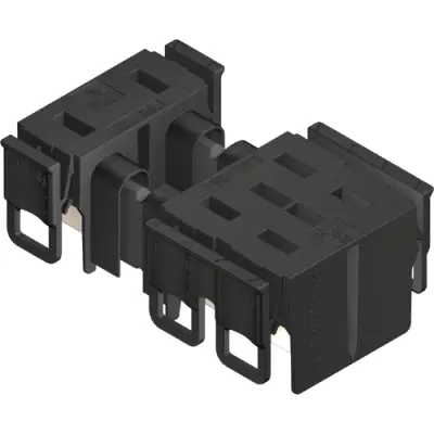 Plug, 2 pole, pitch 42.5 mm, black, 2594950000 - 1