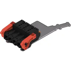 Plug, 4 pole, pitch 7.62 mm, straight, black, 2632790000