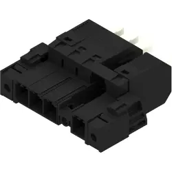 Plug, 4 pole, pitch 7.62 mm, straight, black, 2630520000